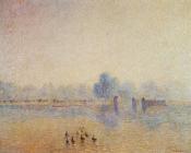 卡米耶毕沙罗 - The Serpentine, Hyde Park, Fog Effect